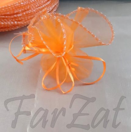 Marturii organza portocalii