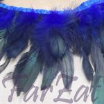 Banda pene de cocos si fazan albastru electric