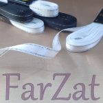 Panglica dublu saten brodata 1 cm