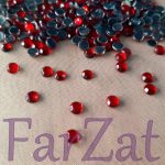 Strasuri de lipit SS 20 rosii - 5 mm