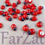 Gargarite din lemn autoadezive 1.3 x 1 cm - Cod 03 - imagine 2