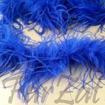 Marabu din pene de strut albastru - imagine 2