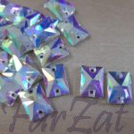 Cristale de cusut dreptunghi 14x10 mm cod 310 - imagine 3