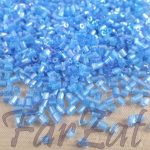 Margele nisip tubulare 3 mm albastru AB cod 310 - imagine 2