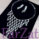 Colier si cercei cu strasuri cod 39 - imagine 2