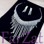 Colier si cercei cu strasuri cod 41 - imagine 2