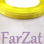 Panglica satin cu fir auriu de 7 mm - imagine 2