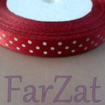 Panglica satin cu buline de 1 cm - imagine 11