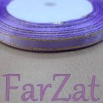 Panglica satin cu fir auriu de 7 mm - imagine 9