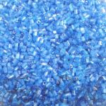 Margele nisip tubulare 3 mm albastru AB cod 310 - imagine 3