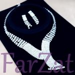 Colier si cercei cu strasuri cod 38