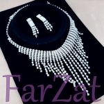 Colier si cercei cu strasuri cod 41 - imagine 3