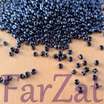 Margele negru metalizat nisip de 2 mm cod 475 - imagine 2