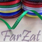 Panglica de satin cu buline de 7 mm - imagine 3