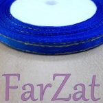 Panglica satin cu fir auriu de 7 mm - imagine 3