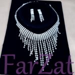 Colier si cercei cu strasuri cod 41 - imagine 4