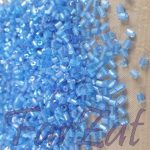 Margele nisip tubulare 3 mm albastru AB cod 310