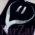 Colier si cercei cu strasuri cod 38 - imagine 4