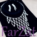 Colier si cercei cu strasuri cod 39