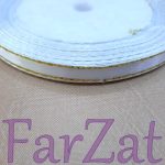 Panglica satin cu fir auriu de 7 mm - imagine 11