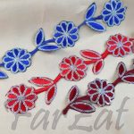 Banda termoadeziva cu broderie si paiete cod 80