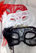 Masca de carnaval cu maner - imagine 2