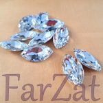 Cristal de cusut oval - 17 x 31 mm-Cod 415 - imagine 2