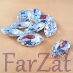 Cristal de cusut oval - 17 x 31 mm-Cod 415