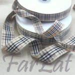 Panglici textile in carouri -  2 cm / 2,5 cm - imagine 3