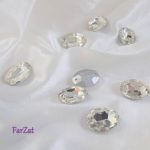 Cristal oval de cusut 20 x 30 mm - Cod 414