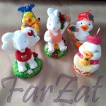 Lumanare Paste - Ratusca, iepuras