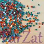 Strasuri de lipit SS 16 portocaliu - 4 mm - imagine 2