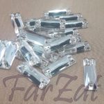 Cristal de cusut dreptunghiular 7 x 21mm - Cod 424