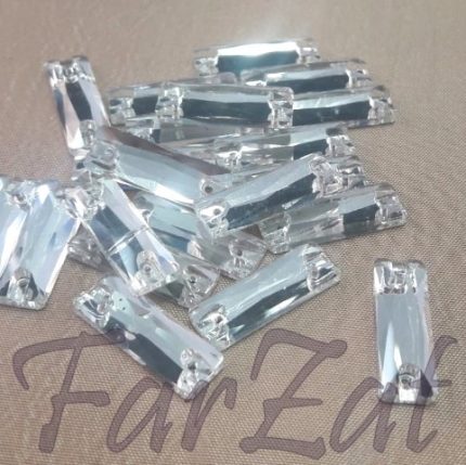 Cristal de cusut dreptunghiular 7 x 21mm - Cod 424