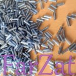 Margele tubulare gri-bleu 6 mm - Cod 430