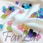 Margele plastic romboide 10 x 10 mm - imagine 2