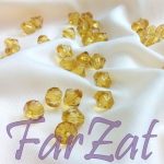 Margele plastic romboide aurii 10 x 10 mm