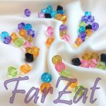 Margele plastic romboide 10 x 10 mm