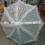 Umbrela din dantela cu volane