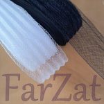 Rijelina cutata 4 cm - Alb, negru