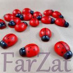 Buburuze din lemn 1,7 x 2,4 cm Cod 1