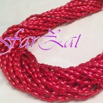 Margele rosii la sirag de 6×3 mm cod 207