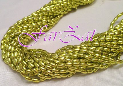 Margele fistic la sirag de 6×3 mm cod 208