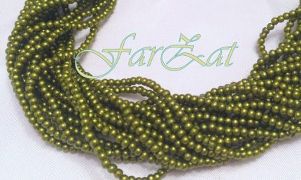 Margele la sirag kaki de 3 mm cod 229