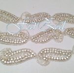 Aplicatie termoadeziva stralucitoare cu strasuri cod 71