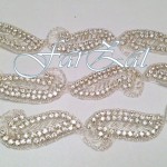 Aplicatie termoadeziva stralucitoare cu strasuri cod 71