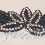 Aplicatie cu strasuri si margele tip hotfix cod 75