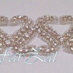 Aplicatie tip hotfix stralucitoare cu strasuri cod 69