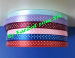 Banda satin cu buline 1 cm