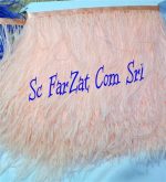 Banda din pene de strut somon - imagine 2